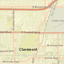 Claremont Street Map