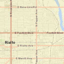 Rialto Street Map