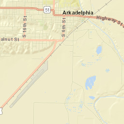 Arkadelphia Street Map