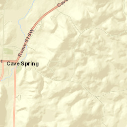 Cave Spring Street Map