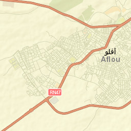 Aflou Street Map