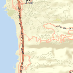 Jbaïl Street Map