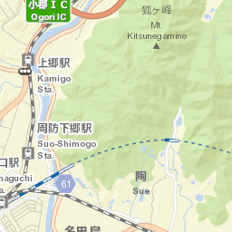 Ogōri-shimogō Street Map