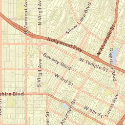 Echo Park Street Map