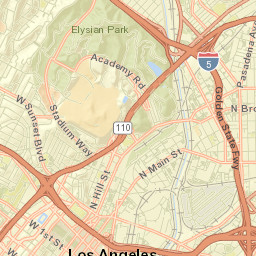 202 North Hill Street Los Angeles CA Street Map