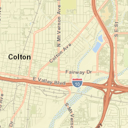 Colton Street Map