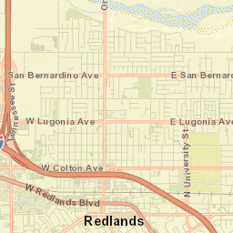 Redlands Street Map
