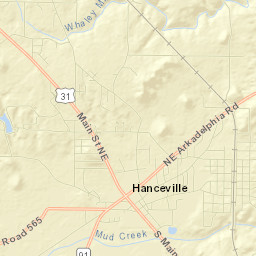 Hanceville Street Map