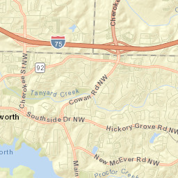 Acworth Street Map
