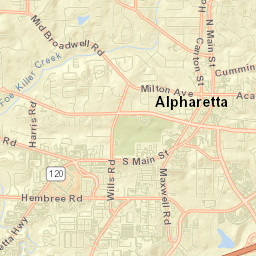 Alpharetta Street Map