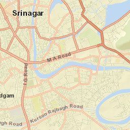 Srinagar Street Map