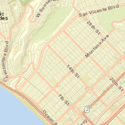 Santa Monica Street Map