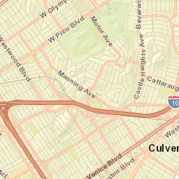 Culver City Street Map