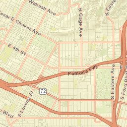 Boyle Heights Street Map