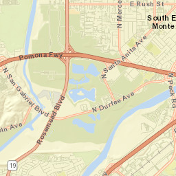 South El Monte Street Map