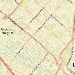 La Puente Street Map
