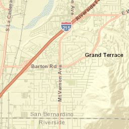 Grand Terrace Street Map