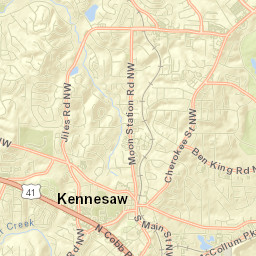 Kennesaw Street Map
