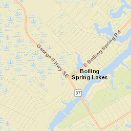 Boiling Spring Lakes Street Map