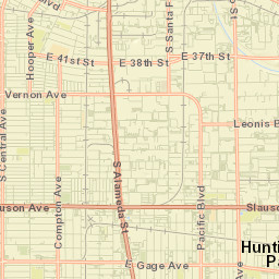 Huntington Park Street Map