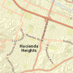 Hacienda Heights Street Map