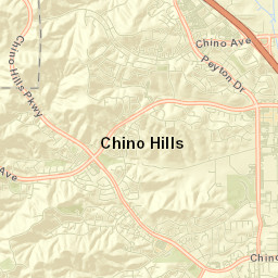 Chino Hills Street Map