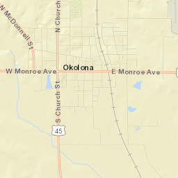 Okolona Street Map