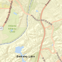 Berkeley Lake Street Map