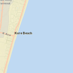 Kure Beach Street Map
