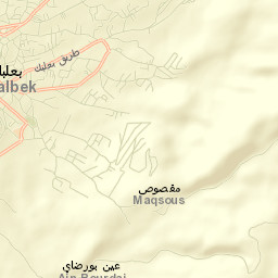Baalbek Street Map