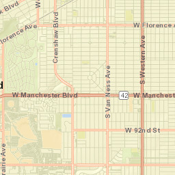 9830 Crenshaw Blvd, Inglewood, CA Street Map