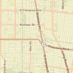 Walnut Park Street Map
