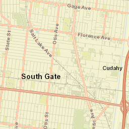 Cudahy Street Map