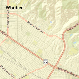 Whittier Street Map