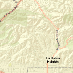La Habra Heights Street Map