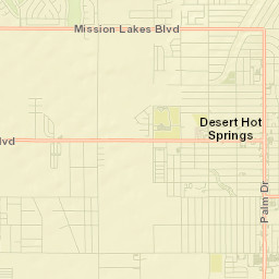 Desert Hot Springs Street Map