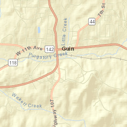 Guin Street Map