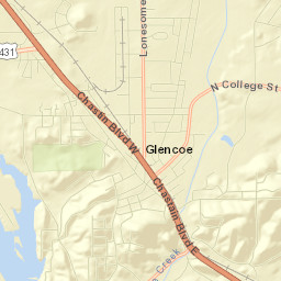 Glencoe Street Map
