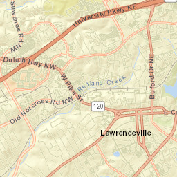 Lawrenceville Street Map