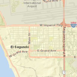 El Segundo Street Map
