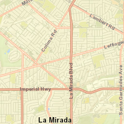 La Mirada Street Map