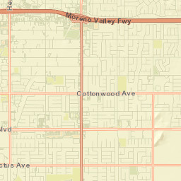 Moreno Valley Street Map