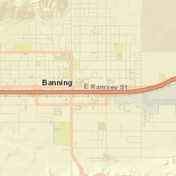 Banning Street Map