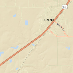 101-199 West Main Street, Calera, OK 74730 Street Map