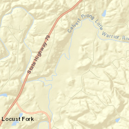 Locust Fork Street Map