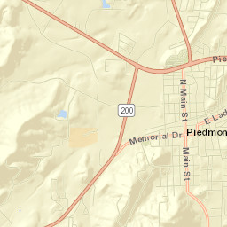 Piedmont Street Map