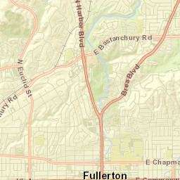1111 E Bastanchury Rd, Fullerton, CA Street Map