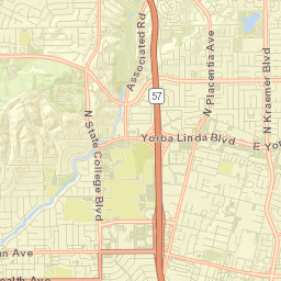 Placentia Street Map