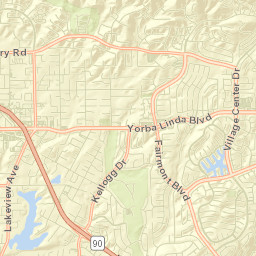Yorba Linda Street Map