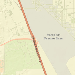 March Air Force Base Street Map